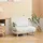 Homcom Schlafcouch Leinenimitat Einzelcouch 1-Sitzer Beige