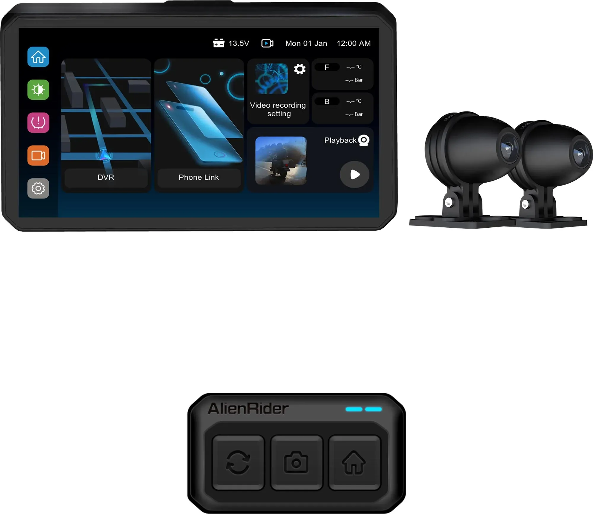 AlienRider M2-QR Bundle 5 BMW Motorrad Multimediasystem