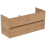 Ideal Standard Eurovit Plus Möbeldoppelwaschtischunterschrank R0267Y8 Hamilton Eiche, 120x44x55cm, 4 Auszüge
