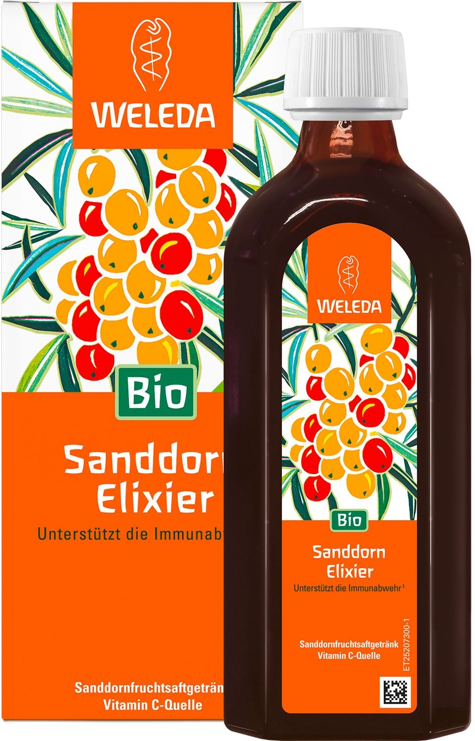 Weleda Sanddorn-Elixier Bio - unterstützt mit Vitamin C die Immunabwehr, hilft bei Müdigkeit Elixier 250 ml 250 ml Elixier