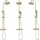 REA Duschgarnitur mit Thermostat PAROT BRUSHED GOLD