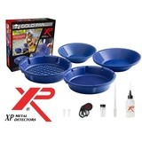 XP Metalldetektor Goldwaschpfannen-Set 10-teilig blau