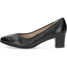 CAPRICE Damen Pumps aus Leder mit Blockabsatz, Schwarz (Black Nappa), 39 EU / 6 UK