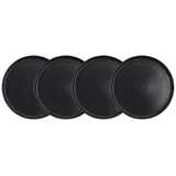 BUTLERS Frühstücksteller 22 cm Schwarz 4er Set