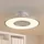 LINDBY Romea 0 cm Deckenventilator Silber