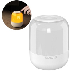 Dudao kabelloser Bluetooth 5.0 RGB-Lautsprecher 5W 1200mAh Musik weiß Bluetooth-Lautsprecher weiß