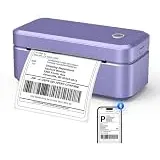 Abelmark DHL Etikettendrucker Bluetooth, Label Printer 4x6 Thermodrucker, Versandetiketten Drucker für Amazon, Etsy, Shopify, Ettikettendrucķer für DHL, kompatibel mit iOS, Android, Windows, Mac