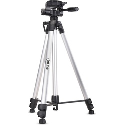 InLine Stativ für Digitalkameras und Videokameras, Aluminium, Höhe max. 1,73m (Metall), Stativ, Silber