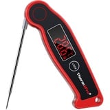 ThermoPro TP19 IP65 Wasserdicht Fleischthermometer ±0.5°C Genau Küchenthermometer 2-3s Reaktionszeit Bratenthermometer Einstichthermometer für Braten, Wein, BBQ, LCD