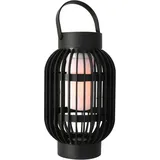 Spetebo Solar Windlicht 2in1 mit tollem Flammen Effekt - Garten Laterne oder Tisch Leuchte