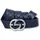 Silbergift Damengürtel Leder blau 105