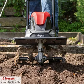 SCHEPPACH Motorhacke MTE380 mit leistungsstarkem 1 kW Motor