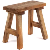 DESIGN DELIGHTS Hocker Rustico Holz 50 x 52 x 24 cm Mahagoni