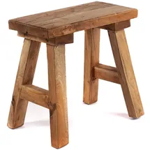 DESIGN DELIGHTS Hocker Rustico Holz 50 x 52 x 24 cm Mahagoni