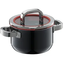 WMF Fusiontec Functional Kochtopf mit Glasdecke, 16 cm, Black