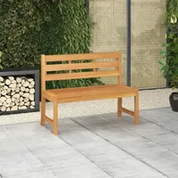 VidaXL Gartenbank 114 cm Massivholz Teak