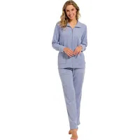 Pastunette Hausanzug Damen Hausanzug (2 tlg) Frottee Qualität blau 42