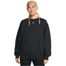 Under Armour Rival Fleece Oversized Sweatshirt Damen 001 black/white M
