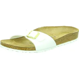 Birkenstock Madrid Birko-Flor Lack schmal patent white 41