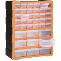 vidaXL Multi-Schubladen-Organizer mit 39 Schubladen 38x16x47 cm