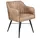 Massivmoebel24 Stuhl Echtleder 54x68x78 beige Iron Label 12