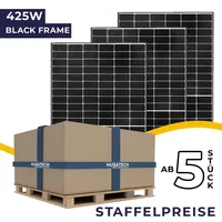 Ja Solar Modul 425W Mono PERC Halbzellen MBB LR (Rahmen schwarz)