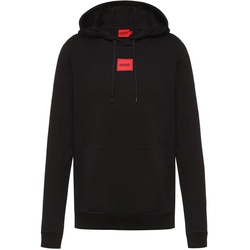 HUGO Herren Kapuzen-Sweatshirt - Daratschi214, Hoodie, French Terry, Baumwolle Schwarz 2XL