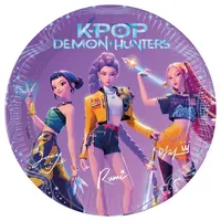Procos Pappteller 8 St. Durchmesser 23 cm K-Pop, Demon Hunters