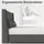 Flieks Polsterbett 160 x 200 cm Grau