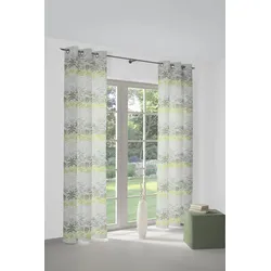 Vorhang WIRTH "Kairo" Gr. 3, grün, B:132cm H:225cm, Jacquard, Baumwolle, Polyester, Gardinen