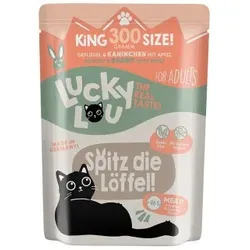 Lucky Lou Nassfutter Katze Adult Geflügel & Kaninchen 6x300 g