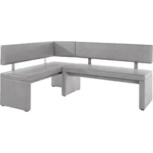 OTTO home Charissa Eckbank hellgrau 190 x 90 x 140 cm