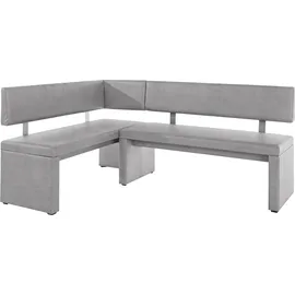 OTTO home Charissa Eckbank hellgrau 190 x 90 x 140 cm