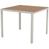 VCM Gartentisch 90 x 90 x 0 cm Teak-Dekor