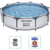 BESTWAY Steel Pro MAX Swimmingpool-Set 305 x 76 cm inkl. Filterpumpe