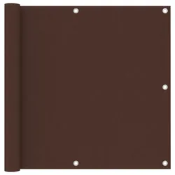 vidaXL Balkon-Sichtschutz Braun 90x600 cm Oxford-Gewebe