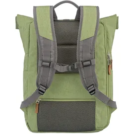 Travelite Rucksack Basic Rollup Backpack Green / Grey