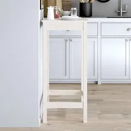 vidaXL Bartisch 50 x 50 x 110 cm Weiß