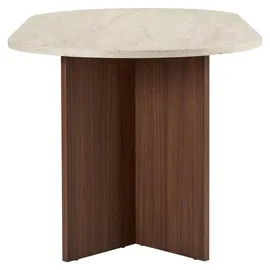 HANAH Home Moderner Esstisch 180 x 90 x 75 cm Travertin/braun