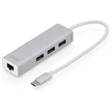 Digitus USB Typ C 3.0 Hub mit Gigabit Ethernet