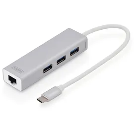 Digitus USB Typ C 3.0 Hub mit Gigabit Ethernet