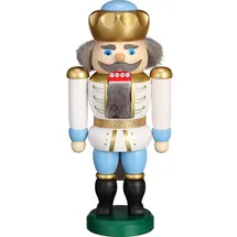 Seiffener Volkskunst eG Nussknacker König 20 cm weiß