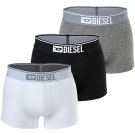 Diesel Boxershorts, 3er Pack - UMBX-DAMIENTHREEPACK, Trunks, Cotton Stretch Schwarz/Grau/Weiß M