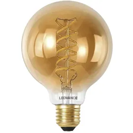 LEDVANCE SMART+ wifi LED-Lampe, Gold-Tönung, 8W, 650lm, Kugel-Form mit 80mm Durchmesser & E27-Sockel, regulierbares Weißlicht (2200-5000K),