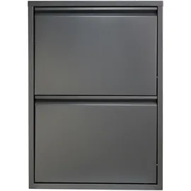 [en.casa] Sokndal 50 x 71 x 15 cm grau / grau