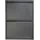 [en.casa] Sokndal 50 x 71 x 15 cm grau / grau