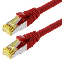 Helos Patchkabel S/FTP, RJ-45/RJ-45, 3m, rot