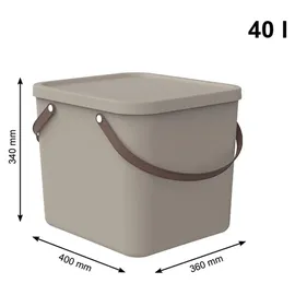Rotho Albula Aufbewahrungsbox 40 x 40 x 34 cm 1-tlg. beige