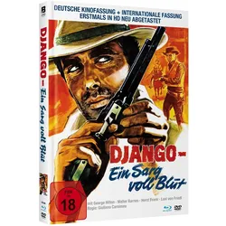Django - Ein Sarg voller Blut - Limited Mediabook mit Kinofassung+Internationaler Fassung auf Blu-ray (+DVD) | Zustand: Neu & original versiegelt