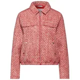 STREET ONE Damen A212301 Kurze Bouclé-Jacke, Mandarin red, 40